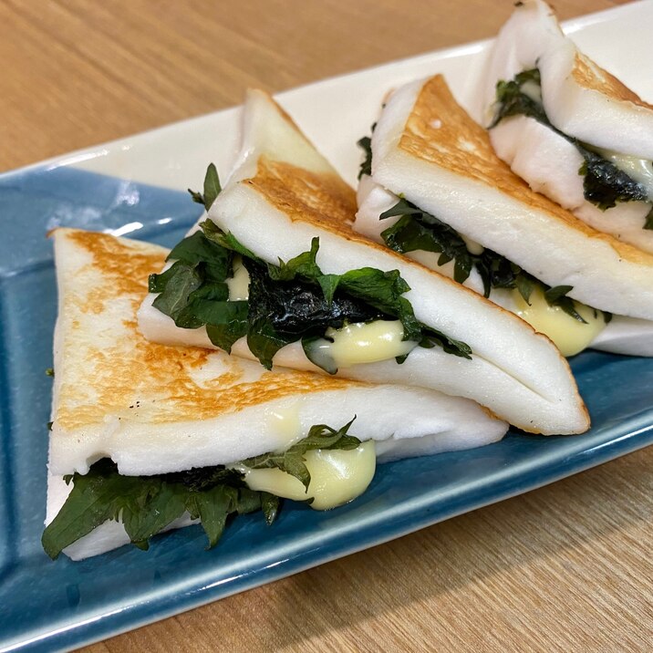 5分で簡単!夕飯おつまみに☆はんぺん大葉チーズ焼き